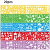 VEYLIN Stencil Drawing Template Drawing Template (20 Pieces: 8.3 x