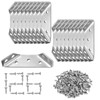 Pack of 18 Heavy Duty Triangle Mounting Connectors, Universal Triangular