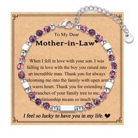 IKIATY Gifts for Mom in Law - Mothers Day & Birthday Gifts - Bracelets Jewelry for Women
