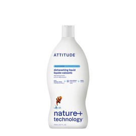ATTITUDE Dish Soap, EWG Verified, Plant-Based & Vegan Dishwashing Liquid, Naturally Derived, Wildflowers Scent, 23.7 Fl Oz