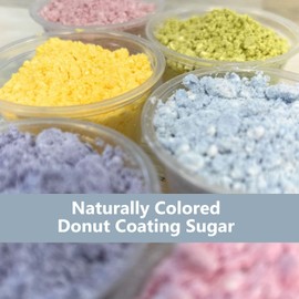 Ultimate Baker Non-Melting Donut Sugar, Naturally Colored Coating Sugar, Snow Sugar, Fine Grain Colored Sugar for Dusting Donuts, Cakes, Cupcakes, and Pastries (Red, 4oz Bag)