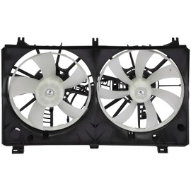 AZHZ Black Radiator Condenser Fan Assembly for Lexus for IS250 2006-2013 Driver Passenger Side/LH RH Electric Cooling Fan Replace 620-577