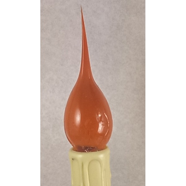On The Bright Side Primitive Silicone Dipped 5 Watt Light Bulb - Pack of 6 - Orange