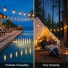 Solar String Lights Outdoor Waterproof, 21FT G50 LED Shatterproof Bulbs