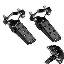 Bicycle Foot Pegs, Foldable Footrest, Foot Pegs, Steel Pedal, Black, Universal for Retro Motorcycles, ATV, BMX Bikes