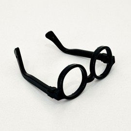 17cm Doll Clothes Set, Outfits Accessories Suit Special Clothes Designer 5-Piece Set with White Lace-Knit Top, Yellow Overalls, Hat, Black Shoes, Glasses(No Doll)