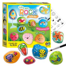 Creativity for Kids Rock Painting Kit - Hide and Seek Rock Kit, Arts and Crafts for Kids, Gifts for Kids (Ages 6+)