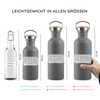 Bambaw Drinking Bottle 1 Litre Stainless Steel, Non-Insulated Drinking Bottle,