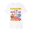 Godmother of Birthday Girl Candyland Colorful Lollipop Party Premium T-Shirt