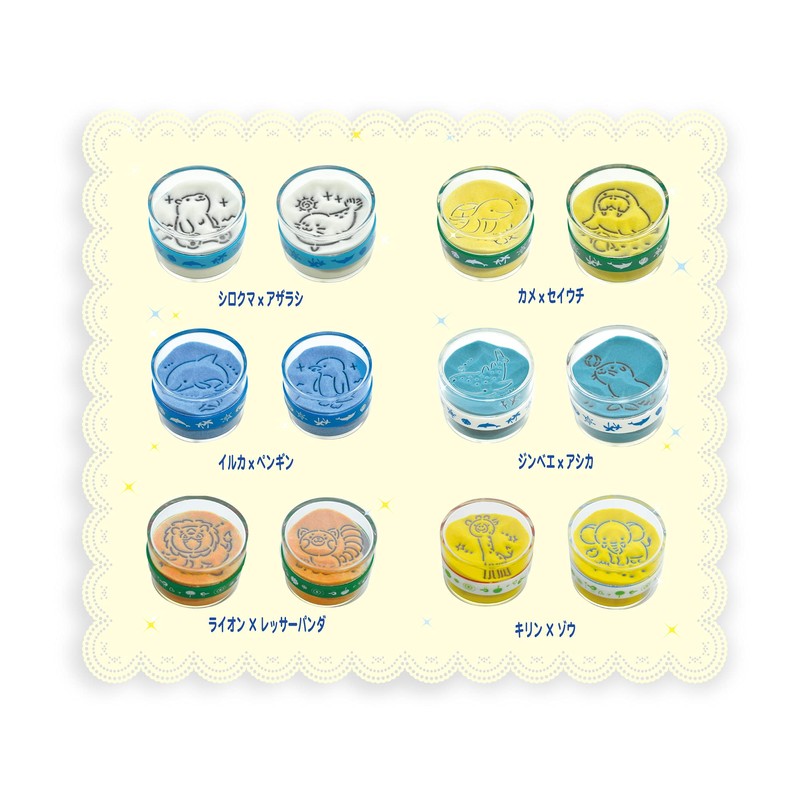 AQUA Sand Makeup Art Dolphin x Penguin Paperweight Size/Diameter 2.5