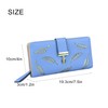 Women's Purse in PU Leather with Leaf Pendant, 12 Card