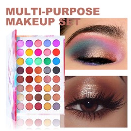 Hinourisha Make-up Sets for Women, All in One Makeup Kit, Make up Set for Girls Woman, for Various Makeup Styles include Primer Eyeshadow palette Foundation Lipgloss Cosmetics Kit