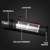 NPET T08-2 Solar Power Flashlight Car Flashlight USB Rechargeable Tactical