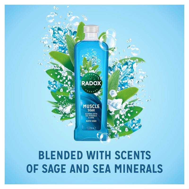 Radox Muscle Therapy Bath Soak, Blue