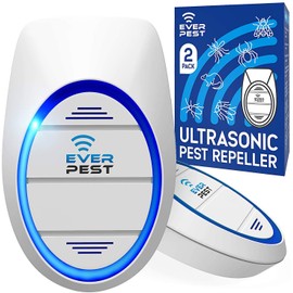 Ultrasonic Pest Control Repeller Plug in 2 Pack- Insect Control Defender Cockroach Ants Mice Fly Rat Bedbug Spider Squirrel Roach Bed Bug Mouse Rodent Mosquito 1