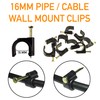 Hozelock Compatible Hold Tight Wall Clips, 13mm, Standard Irrigation Pipe