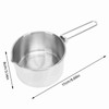 Camping Pot 304 Stainless Steel Portable Camping Kettle with Foldable