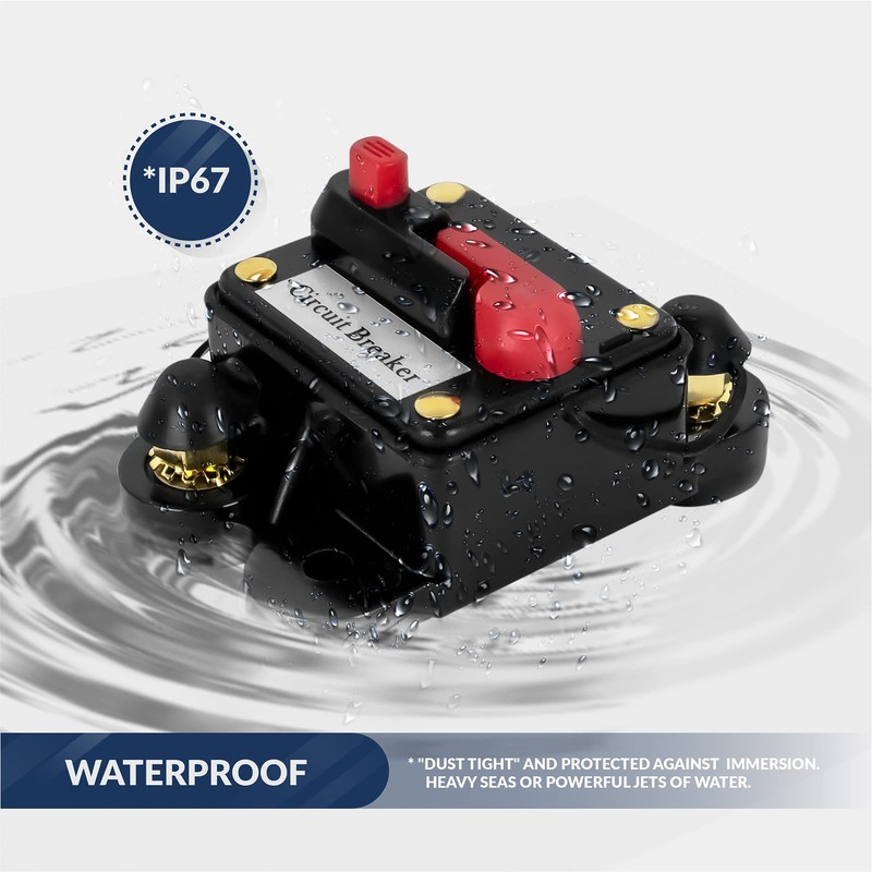 Five Oceans 80 Amps Anchor Windlass Marine Circuit Breaker with