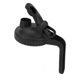 Tapa con Boquilla para Verter Mason Jar, Tapa Abatible para Jarra Mason Jar de ABS de 8,5 Cm con Asa, Tapas Con Boquilla a Prueba de Fugas para Tarros Mason de Boca Ancha(Negro)