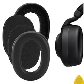 Geekria QuickFit Ersatz-Ohrpolster für Jabra Elite 85 H Kopfhörer, Ohrpolster, Headset-Ohrpolster, Ohrmuschel-Abdeckung, Reparaturteile (schwarz)