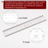 sourcing map Film Flexible Ruler 20 cm 0.1 mm Scale