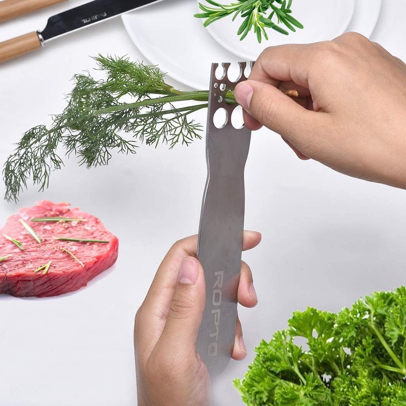 Herb Stripper Stainless Steel Kitchen Herb Leaf Stripping Tool Metal