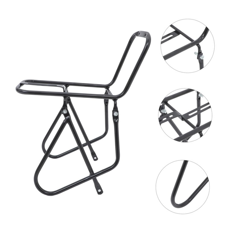 Abaodam Mountain Bike Front Rack Durable Metal Cargo Carrier for