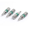 sourcingmap Hardware Part Magnetic 2.3mm Square Tip Screwdriver Bits 4