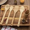 Bamboo Utensil Set with Holder, 5 Pieces, for Kitchen Countertop