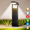 Solar Pathway Lights Outdoor 6 Pack, 360° Adjustable Panel, Multicolor