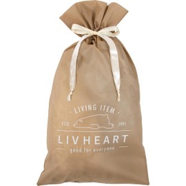 Ribuhahato Gift Bag, Beige, M Size (Total Length: Approx. 29.5 inches (75 cm), Gift Packaging 19020-13