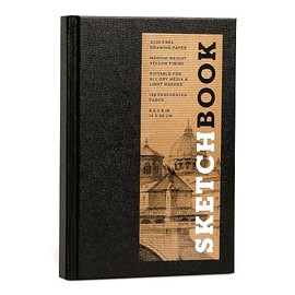 Sketchbook 5.5 x 8" Black Hardcover Mixed Media Sketchbook for Drawing, Acid-Free Quality Paper (128 pages) - Union Square & Co. Sketchbooks (Volume 7)