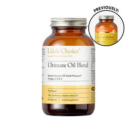 Udo's Choice Ultimate Oil Blend Capsules - Natural Source of Vegan Omega 3, 6 & 9 – Plant-Based – Supports Optimum Health – Convenient Capsule Format - 60 Vegecaps - 30 Servings