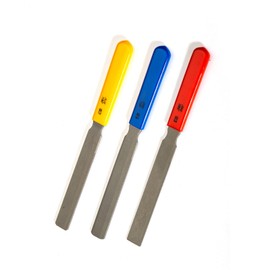 Cheerock Professional Bass Fret File Set, Double Edge Nut Slotting Files, Luthier Tools for P Bass Jazz Bass, Set of 3 Pieces