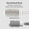EAGLE FORTRESS Innovative Bristle Ceramic + Ionic XL Round Brush