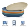 Homienly Deep Plates 6 PCS Reusable Dinner Plates Alternative for
