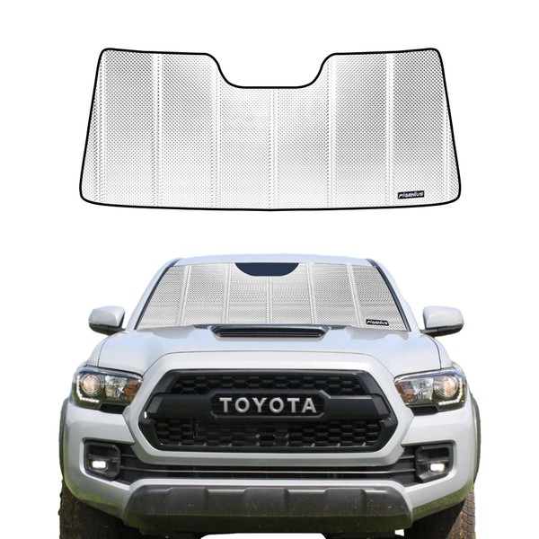Pigenius Windshield Sun Shade for 2005-2015 Toyota Tacoma Front Window