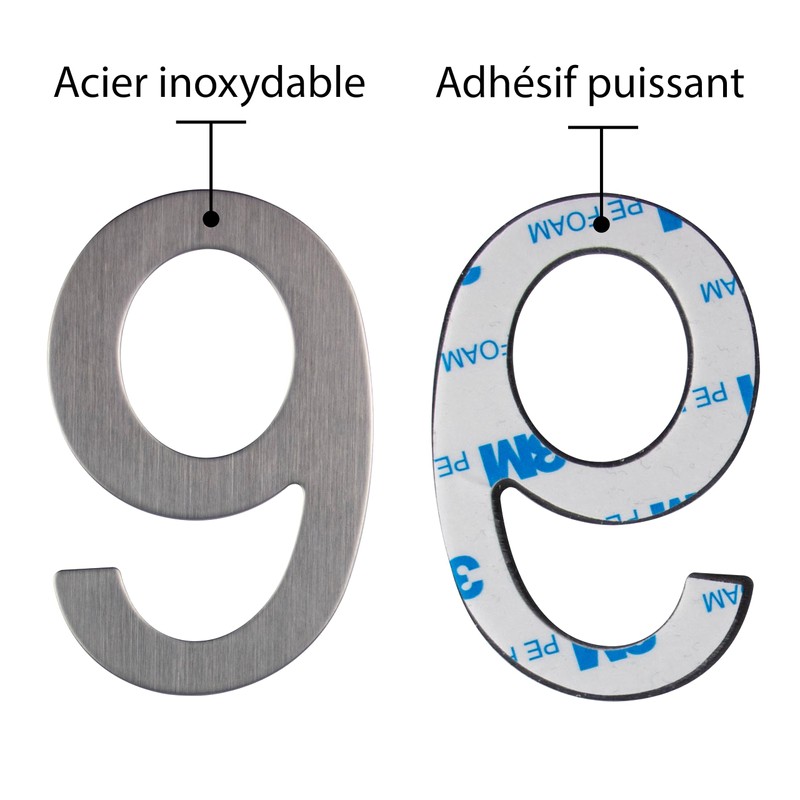 Stainless Steel House Number - Design Door Number - Height