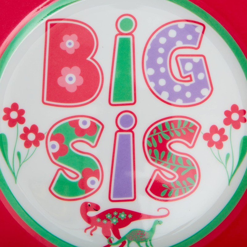 C.R. Gibson BMP-24554 Big Sister Reusable Melamine Dinner Plate, 9.8"