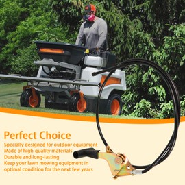 HEETHYCOOL Throttle Control Cable for Scag Mowers - Replaces 483975 - Replacement for SVRIIV-Ride II, WS23-37BV-EFI, STS60-21BV, SVRII-36A-15FS - Smooth Operation & Durable Performance