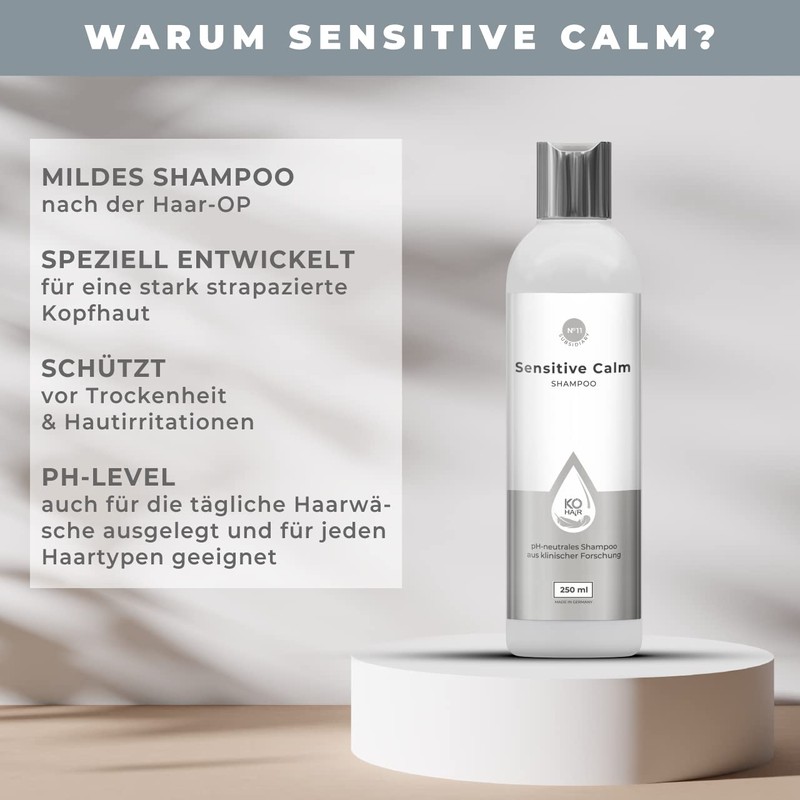 KÃ-HAIR Sensitive Calm Shampoo nach einer Haartransplantation | FUE-Behandlung bzw