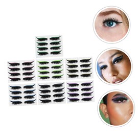 Baluue 28pairs Glitter Eyeliner Decals for Eye Makeup Easy Application Stickers Colors for Women and Girls for Looks