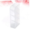 TEHAUX 2pcs Multifunctional Desktop Organizer for Cosmetics and Stationery Transparent