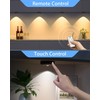 WILLED Puck Lights with Remote Control, Rechargeable Under Cabinet Lights,