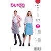 Burda Style Sewing Pattern Women's Skirt with Side Pockets Sizes