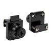 No Drill Glass Lock 2 Sets Black, for 0.2-0.3 inch