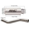 Unbranded For Kawasaki Ninja ZX10R 2008-2020 Motorcycle Exhaust Mid Pipe
