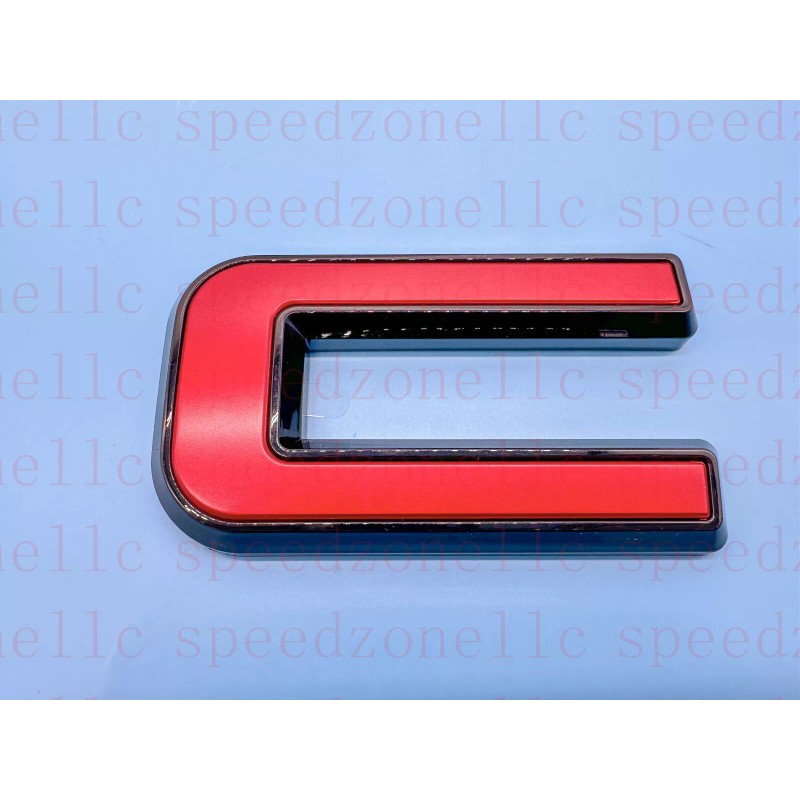Auto Rear Red Black Emblem Overlay 2019-2024 GMC Sierra 1500