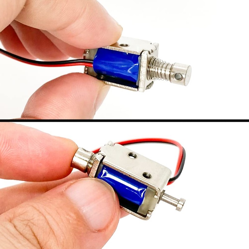 4Pcs DC 12V Micro Push Pull Solenoid Electromagnet Mini Solenoid