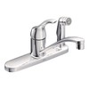 MOEN CA87554C Adler Low Arc Kitchen Faucet with Side Spray